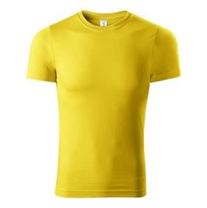 MALFINI Tričko Paint - Žlutá | XXL