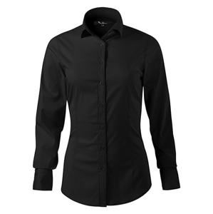 MALFINI Dámská košile s dlouhým rukávem Dynamic - Černá | XXL