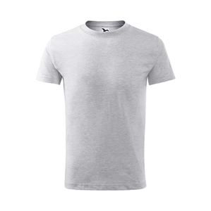 MALFINI Dětské tričko Classic New - Světle šedý melír | 134 cm (8 let)
