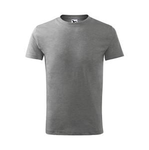 MALFINI Dětské tričko Classic New - Tmavě šedý melír | 110 cm (4 roky)