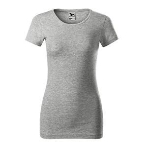 MALFINI Dámské tričko Glance - Tmavě šedý melír | M