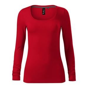 MALFINI Dámské tričko s dlouhým rukávem Brave - Jasně červená | XL