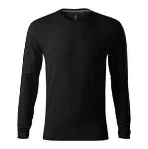 MALFINI Pánské tričko s dlouhým rukávem Brave - Černá | XXL