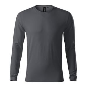 MALFINI Pánské tričko s dlouhým rukávem Brave - Světlá antracitová | XL