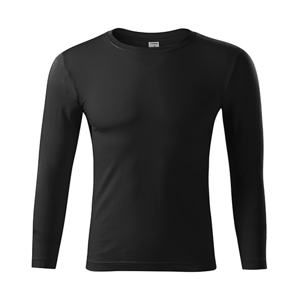 MALFINI Tričko s dlouhým rukávem Progress LS - Černá | XL