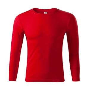 MALFINI Tričko s dlouhým rukávem Progress LS - Červená | L