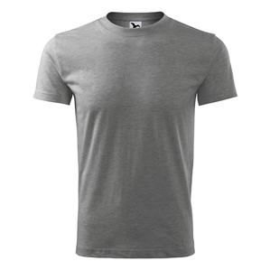 MALFINI Pánské tričko Classic New - Tmavě šedý melír | M