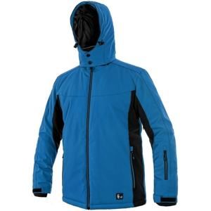 Pánská zateplená softshellová bunda VEGAS - Modrá / černá | XS
