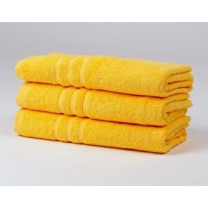 Dobrý Textil Ručník Economy 50x100 - Žlutá | 50 x 100 cm