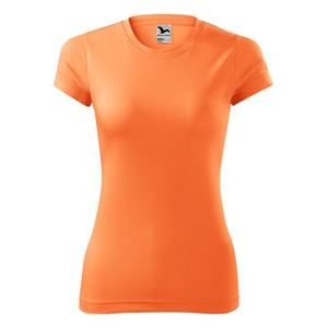 MALFINI Dámské tričko Fantasy - Neonově mandarinková | XS