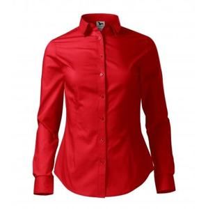 MALFINI Dámská košile s dlouhým rukávem Style - Červená | XS
