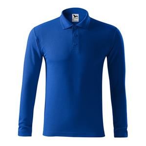 MALFINI Pánská polokošile s dlouhým rukávem Pique Polo LS - Královská modrá | S
