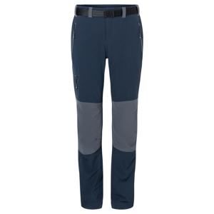 James & Nicholson Pánské trekingové kalhoty JN1206 - Tmavě modrá / tmavě šedá | L