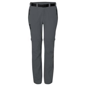 James & Nicholson Dámské outdoorové kalhoty s odepínacími nohavicemi JN1201 - Tmavě šedá | XS