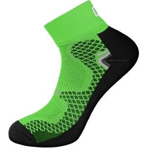 Funkční ponožky SOFT - Zelená / černá | 45