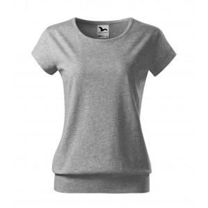 MALFINI Dámské tričko City - Tmavě šedý melír | XS