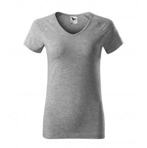 MALFINI Dámské tričko Dream - Tmavě šedý melír | XL