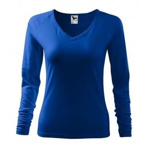MALFINI Dámské tričko s dlouhým rukávem Elegance - Královská modrá | M