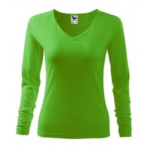 MALFINI Dámské tričko s dlouhým rukávem Elegance - Apple green | M