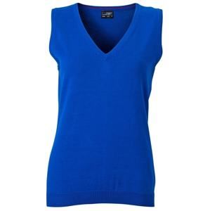 James & Nicholson Dámský svetr bez rukávů JN656 - Královská modrá | L