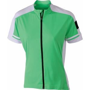 James & Nicholson Dámský cyklistický dres JN453 - Zelená | S