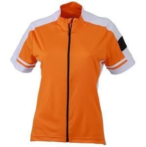 James & Nicholson Dámský cyklistický dres JN453 - Oranžová | M