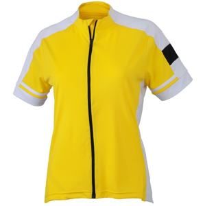 Dámský cyklistický dres JN453 - Slunečně žlutá | L