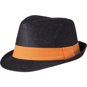 Myrtle Beach Letní klobouk MB6564 - Černá / oranžová | L/XL