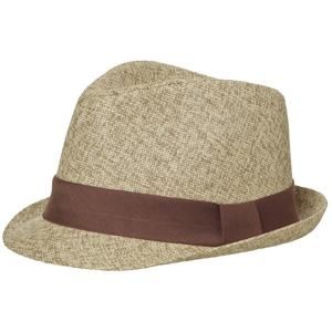 Myrtle Beach Letní klobouk MB6564 - Béžový melír / hnědá | S/M