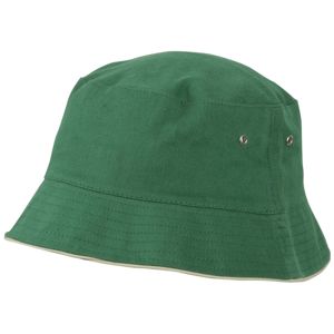Myrtle Beach Dětský klobouček MB013 - Tmavě zelená / béžová | 54 cm