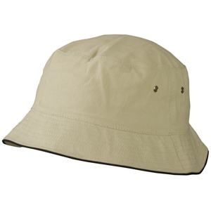 Myrtle Beach Dětský klobouček MB013 - Khaki / černá | 54 cm