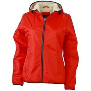Dámská bunda Beránek JN1103 - Světle červená / bílá | XL