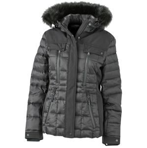 Sportovní dámská zimní bunda JN1101 - Černá / černá | XXL