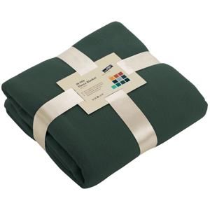 James & Nicholson Fleecová deka 130x170 cm JN950 - Tmavě zelená | 130 x 170 cm