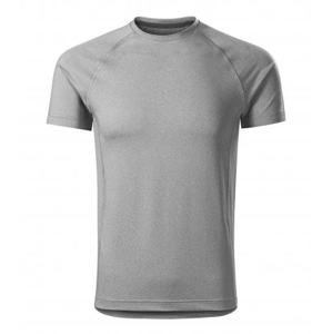 MALFINI Pánské tričko Destiny - Tmavě šedý melír | XXL