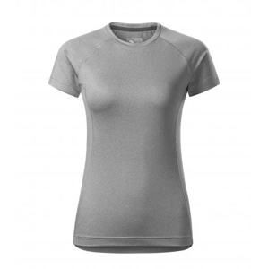 MALFINI Dámské tričko Destiny - Tmavě šedý melír | XL