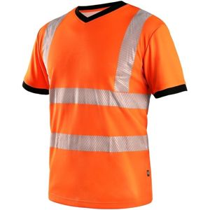 Canis Reflexní tričko CXS RIPON - Oranžová / černá | M