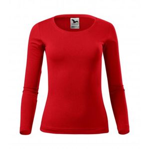 MALFINI Dámské tričko s dlouhým rukávem Fit-T Long Sleeve - Červená | XL