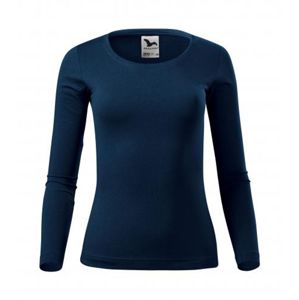 MALFINI Dámské tričko s dlouhým rukávem Fit-T Long Sleeve - Námořní modrá | S