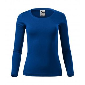 MALFINI Dámské tričko s dlouhým rukávem Fit-T Long Sleeve - Královská modrá | XL