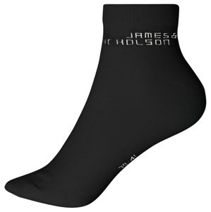 James & Nicholson Kotníkové ponožky s biobavlnou 8031 - Černá | 42-44