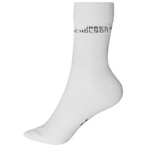 James & Nicholson Vysoké ponožky s biobavlnou 8032 - Bílá | 39-41