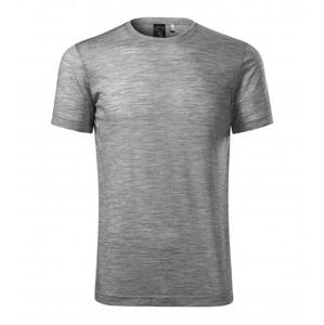 MALFINI Pánské tričko Merino Rise - Tmavě šedý melír | S