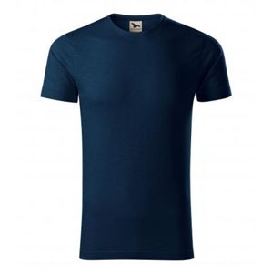 MALFINI Pánské tričko Native - Námořní modrá | L
