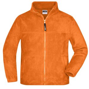 James & Nicholson Dětská fleece mikina JN044k - Oranžová | M