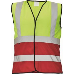 Cerva Reflexní vesta LYNX DUO - Žlutá / červená | XL