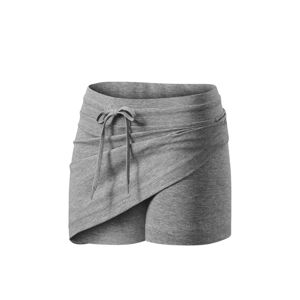 MALFINI Dámská sukně Two in one - Tmavě šedý melír | XL