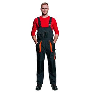 Cerva Zimní pracovní kalhoty s laclem EMERTON - Černá | 48