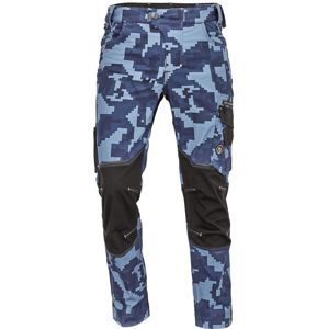 Cerva Pánské pracovní kalhoty NEURUM CAMOUFLAGE - Tmavě modrá | 62