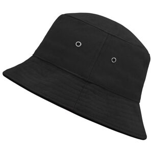 Myrtle Beach Bavlněný klobouk MB012 - Černá / černá | L/XL